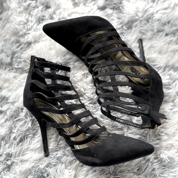Charlotte Russe Shoes - Charlotte Russe high heels, gladiator wrap design, close at ankle, size 9